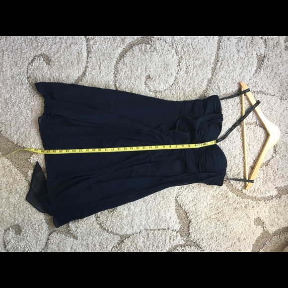 Bill Levkoff Strapless Navy Cocktail Dress Size 4 - Picture 6 of 7